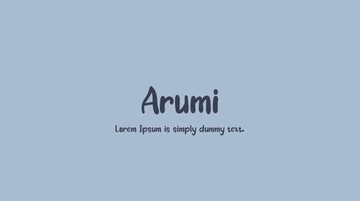 Arumi Font