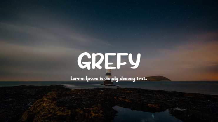 GREFY Font