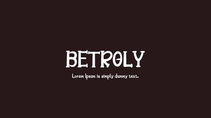 BETROLY Font