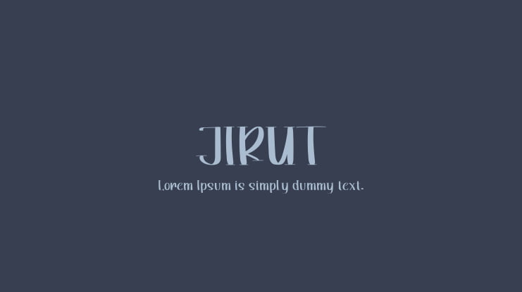 JIRUT Font