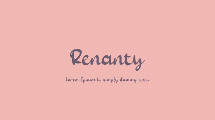 Renanty Font