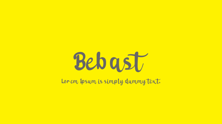 Bebast Font