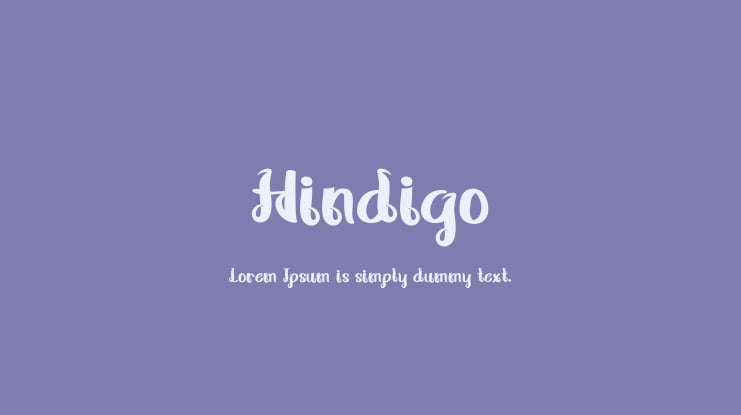 Hindigo Font