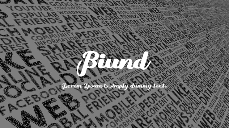 Biund Font