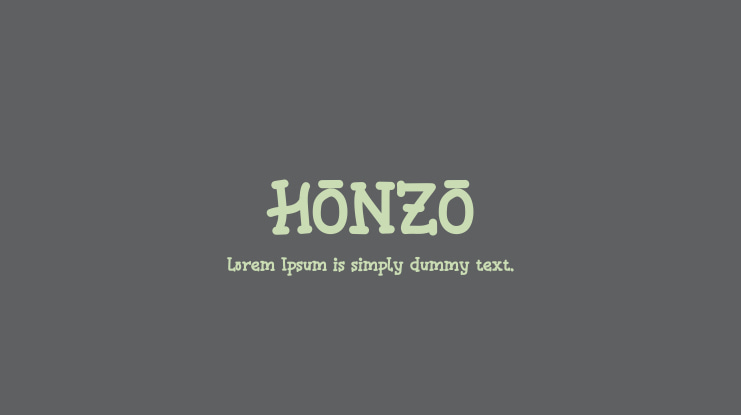 HONZO Font