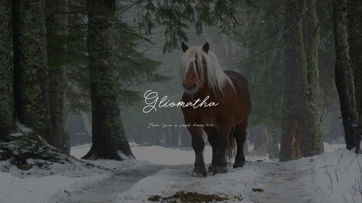 Gliomatha Font