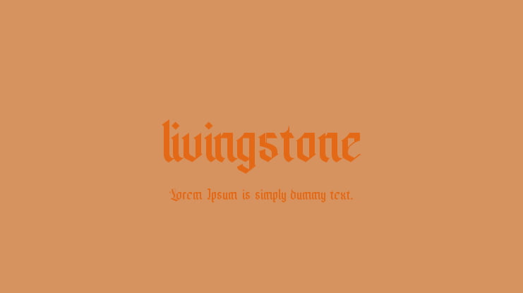 livingstone Font