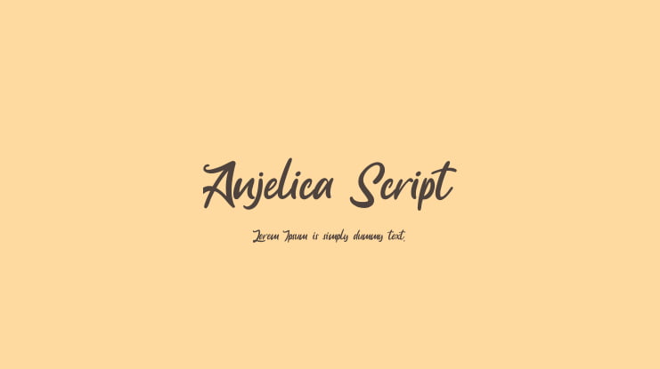 Anjelica Script Font