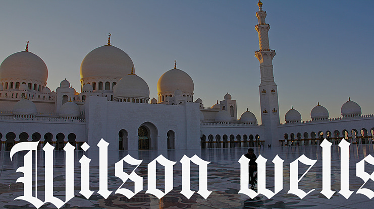 Wilson wells Font