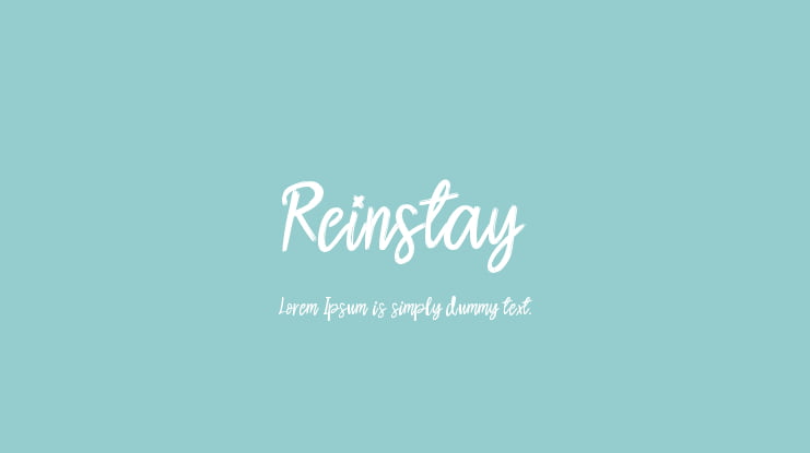 Reinstay Font