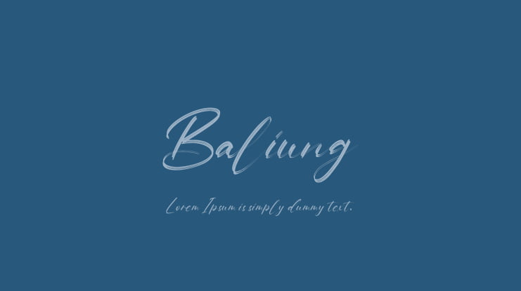 Baliung Font