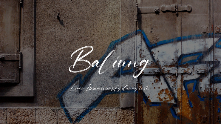 Baliung Font