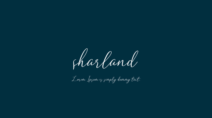 sharland Font