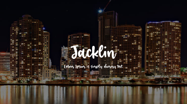 Jacklin Font