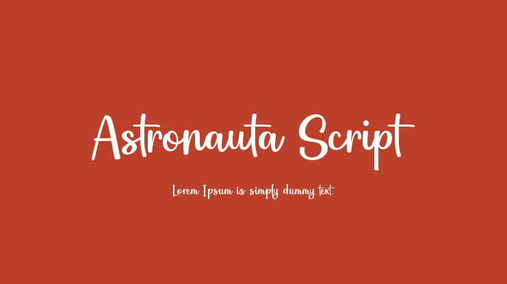 Astronauta Script Font