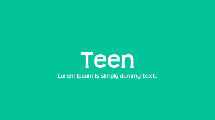 Teen Font Family