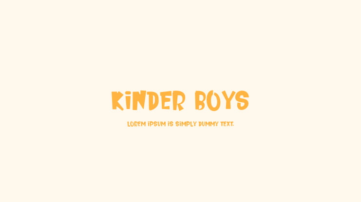 Kinder Boys Font