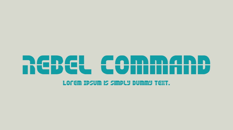 Rebel Command Font Family