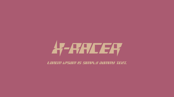 X-Racer Font Family