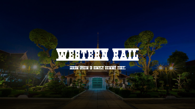 Western Rail Font Family