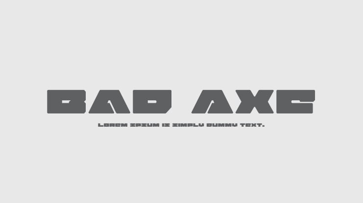 Bad Axe Font Family