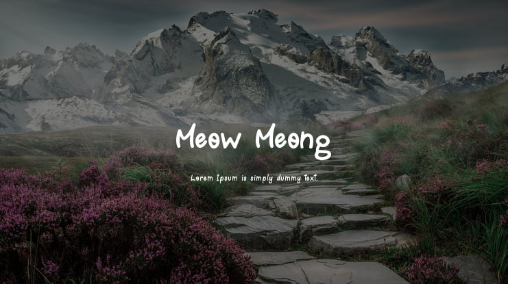 Meow Meong Font