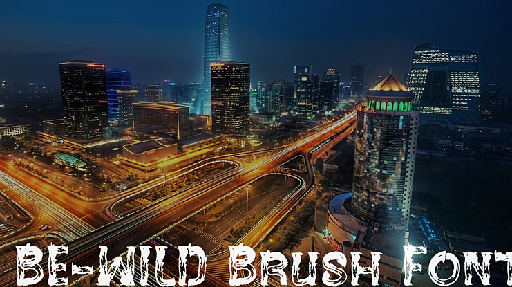BE-WILD Brush Font