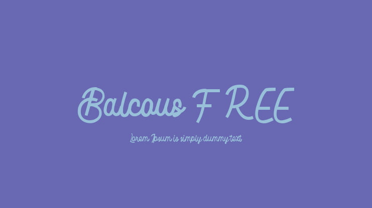 Download Free Balcous Free Font Download Free For Desktop Webfont Fonts Typography