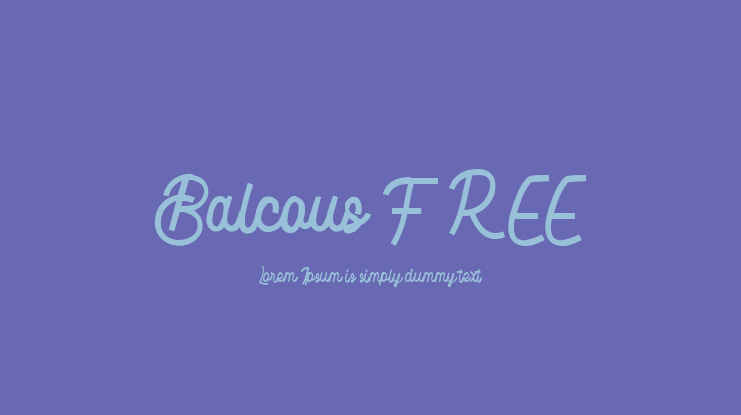 Balcous FREE Font