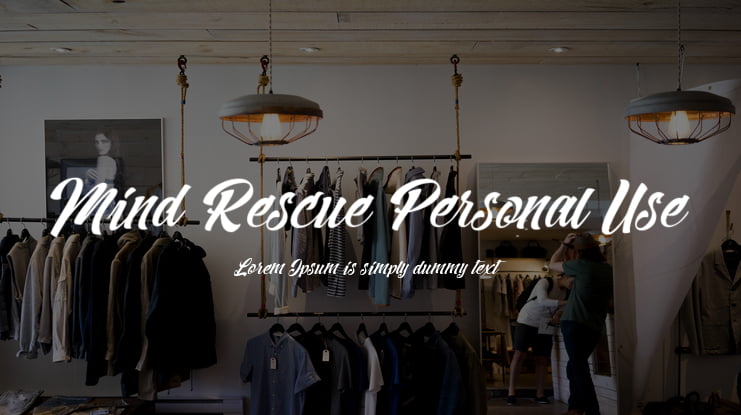 Mind Rescue Personal Use Font