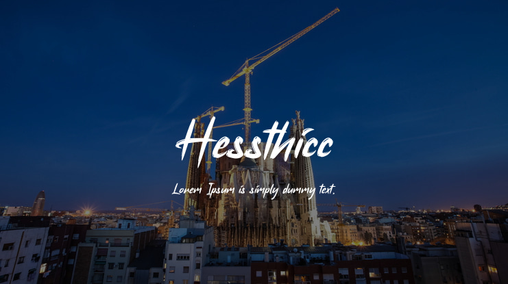 Hessthicc Font