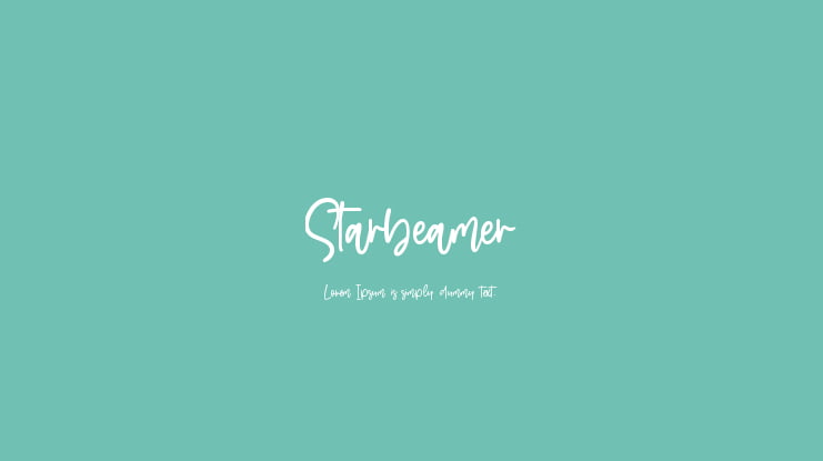 Starbeamer Font
