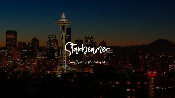 Starbeamer Font