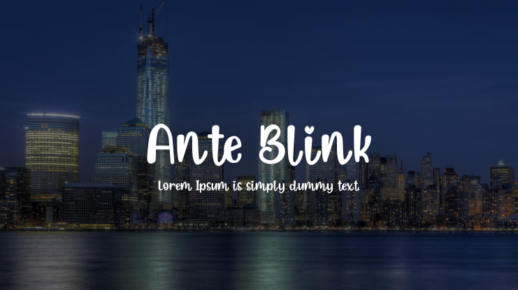 Ante Blink Font