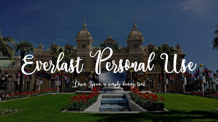 Everlast Personal Use Font