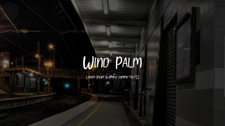 Wind Palm Font
