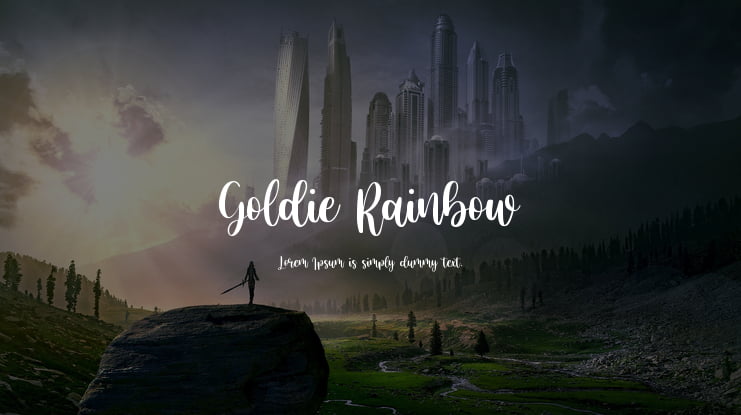 Goldie Rainbow Font