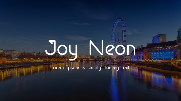 Joy Neon Font Family Download Free For Desktop Webfont