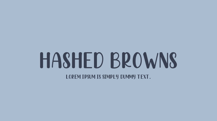 Hashed Browns Font