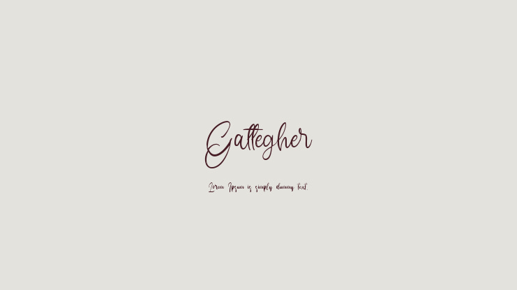 Gattegher Font