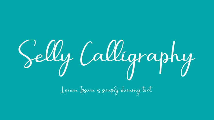 Selly Calligraphy Font