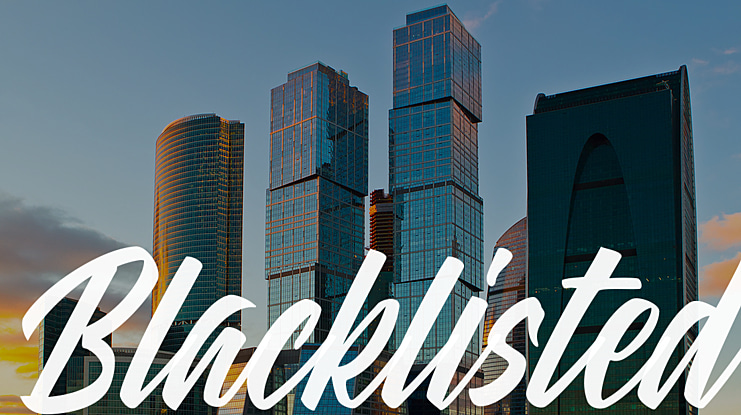 Blacklisted Font