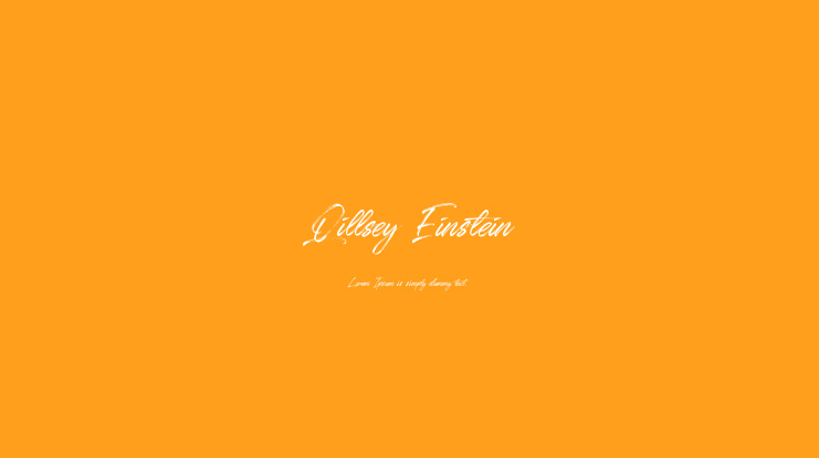 Qillsey Einstein Font