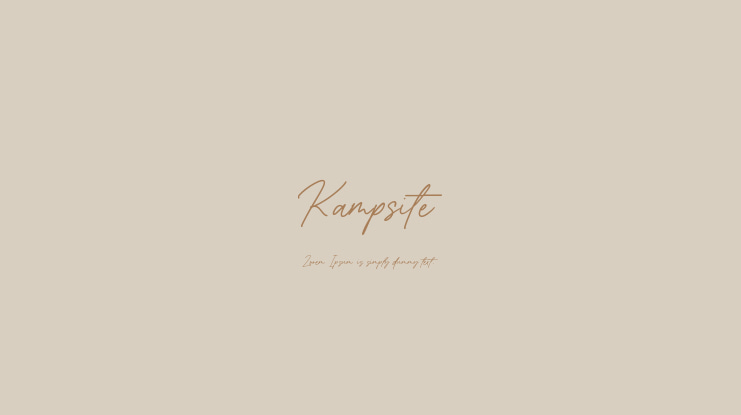 Kampsite Font