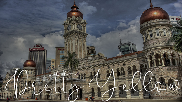 Pretty Yellow Font Family