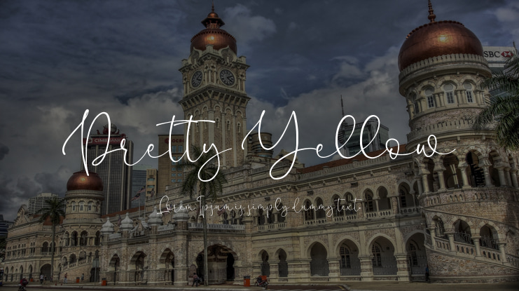 Pretty Yellow Font Family