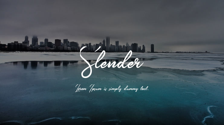 Slender Font