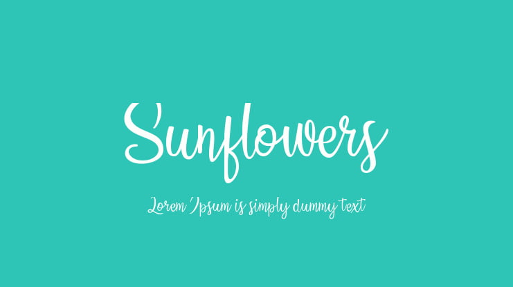 Sunflowers Font Family