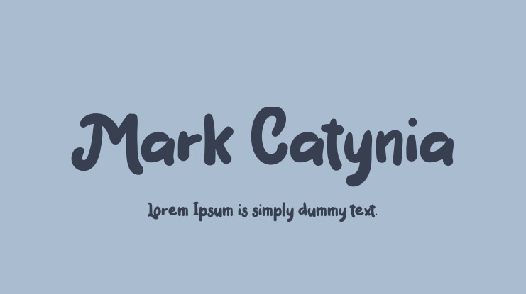 Mark Catynia Font