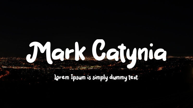 Mark Catynia Font